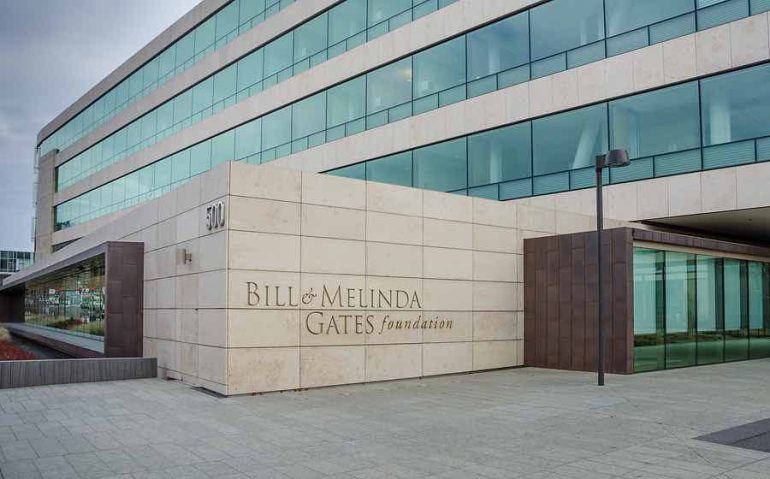 SEATTLE - WASHINGTON DECEMBER 8, 2014: The Bill and Melinda Gates Foundation is one of the largest private charities in the world focussing on enhancing health care, reducing extreme poverty and expanding educational opportunities.