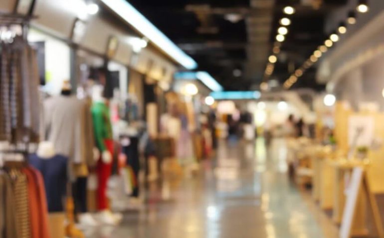 Blurred picture of Clothing store fashion shop inside shopping mall, Department store background, Blur shopping centers background, Walking Street Market blur, Clothing store fashion blur inside mall